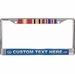 Custom USAF Iraq Ribbon Frame 3-Ribbon Stack License Plate Frame
