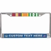 Custom USAF Vietnam Ribbon Frame 3-Ribbon Stack License Plate Frame