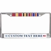 Custom USCG Iraq Ribbon Frame 3-Ribbon Stack License Plate Frame