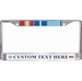 Custom USCG Korea Ribbon Frame 3-Ribbon Stack License Plate Frame