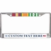 Custom USCG Vietnam Ribbon Frame 3-Ribbon Stack License Plate Frame