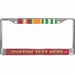 Custom USMC Vietnam Ribbon Frame 3-Ribbon Stack License Plate Frame