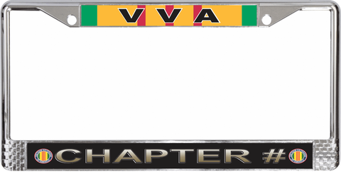 Custom VVA Chapter License Plate Frame