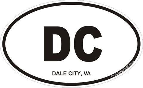 Dale City Virginia Oval Decal