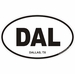 Dallas Texas Oval Decal