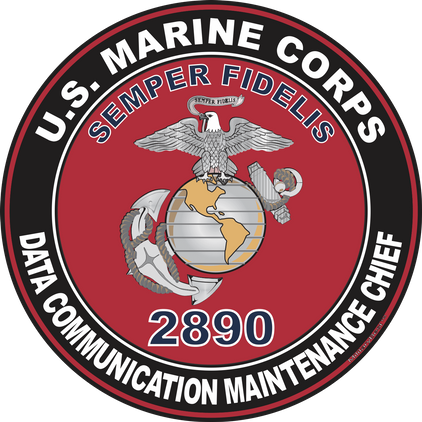 U.S.M.C. MOS 2890 Data Communication Maintenance Chief Decal
