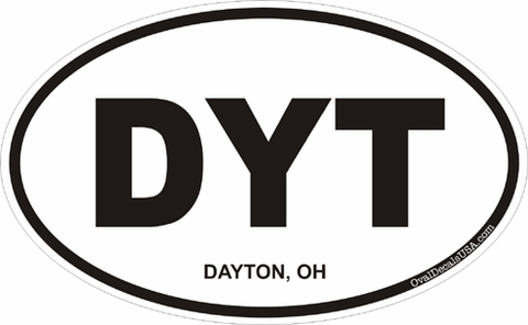 Dayton Ohio Oval Decal