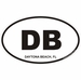 Daytona Beach Florida Oval Decal