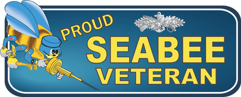Proud Seabee Veteran Enlisted Bumper Sticker