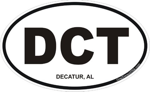 Decatur Alabama Oval Decal