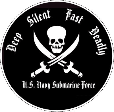 Deep, Silent, Fast, Deadly Decal Sticker