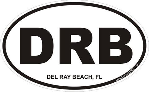 Del Ray Beach Florida Oval Decal