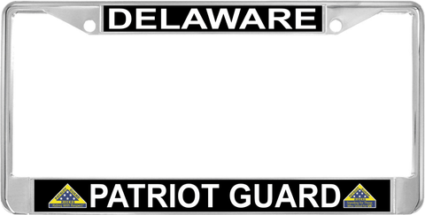 Delaware Patriot Guard Automobile License Plate Frame