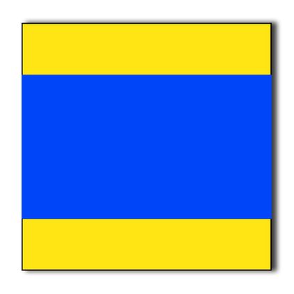 Delta Signal Flag Sticker Decal