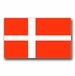 Denmark Flag Vinyl Transfer Decal