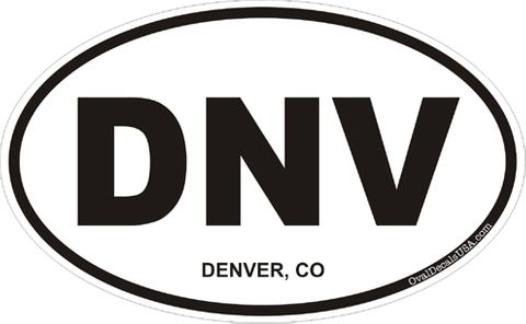 Denver Colorado Oval Decal