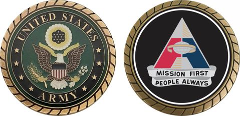 U.S. Army Depot System Command Unit Crest Challenge Coin
