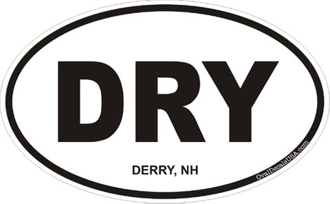 Derry New Hampshire Oval Decal