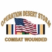Desert Storm Combat Wounded Sticker Decal