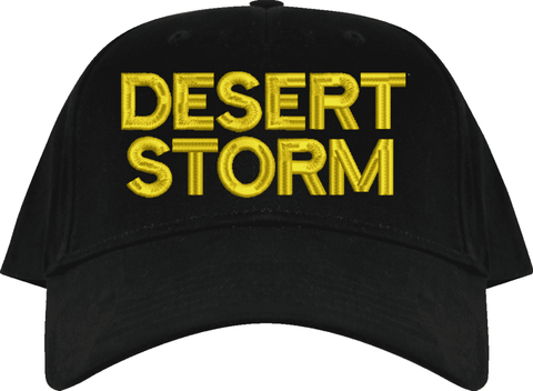 Desert Storm Text Only USA Cap