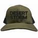 Desert Storm Text Only USA Mesh-Back Cap
