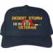 Desert Storm Veteran 4 Ribbon War Conflict Ribbon Cap