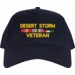Desert Storm Veteran War Conflict 3-Ribbon Stack Made In USA Cap