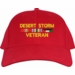 Desert Storm Veteran War Conflict 3-Ribbon Stack Made In USA Cap