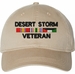 Desert Storm Veteran with 3 Service Ribbons Unstructured Dad Cap
