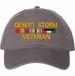 Desert Storm Veteran with 3 Service Ribbons Unstructured Dad Cap