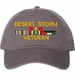 Desert Storm Veteran with 4 Service Ribbons Unstructured Dad Cap