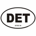 Detroit Michigan Oval Decal
