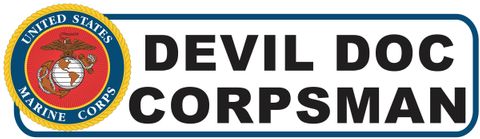 DEVIL DOC CORPSMAN VINYL TRANSFER BUMPER STICKER