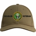 Disabled Army Veteran Embroidered Cap