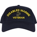 Disabled Marine Veteran Custom Embroidered Cap