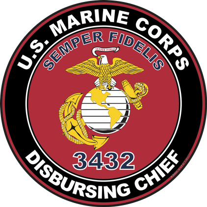 U.S.M.C. MOS 3432 Disbursing Chief Decal