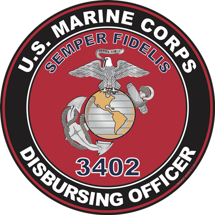U.S.M.C. MOS 3402 Disbursing Officer Decal