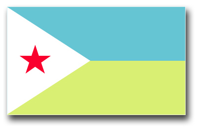 Djibouti Flag Vinyl Transfer Decal