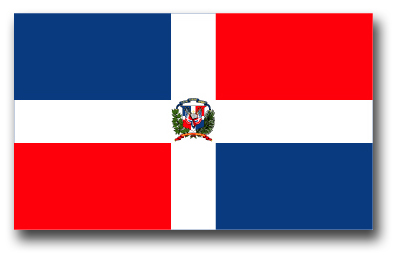 Dominican Republic Flag Decal