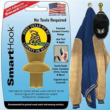 Dont Tread on Me Adhesive Smart Hook Coat Hanger