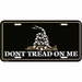 Dont Tread On Me Black License Plate