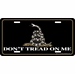 Dont Tread On Me Black License Plate
