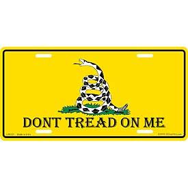 Dont Tread On Me Gadsden Flag License Plate