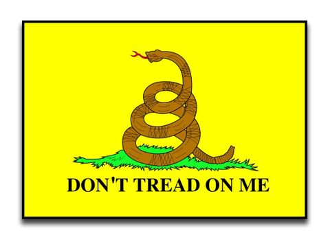 Don't Tread on Me Gadsden Flag Sticker Decal