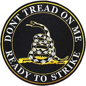Dont Tread on Me X-Large 12" Jacket Patch