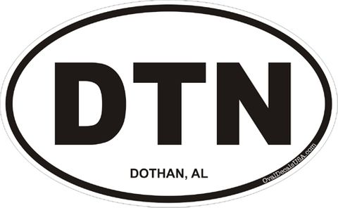 Dothan Alabama Oval Decal