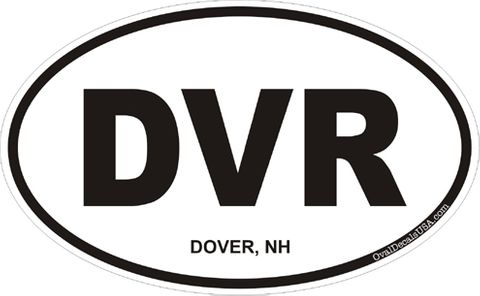 Dover New Hampshire Oval Decal