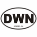 Downey California Oval Decal