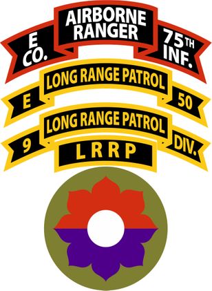 E Company (RANGER), 75th Infantry (AIRBORNE), 9th Infantry Division Decal
