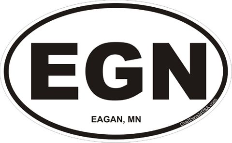 Eagan Minnesota Oval Decal
